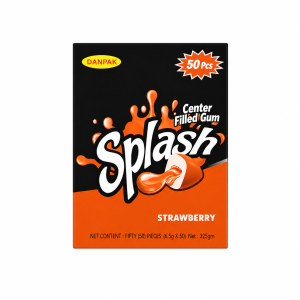 Danpak Splash Bubble Gum Strawberry 50s