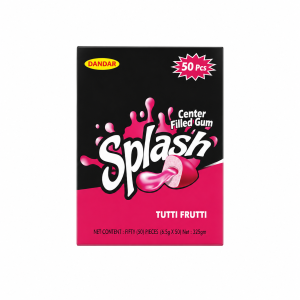 Danpak Splash Bubble Gum Tutti Frutti 50s
