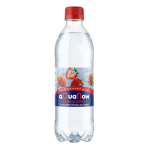 Aquanow Strawberry Flavoured Sparkling Drink 500Ml
