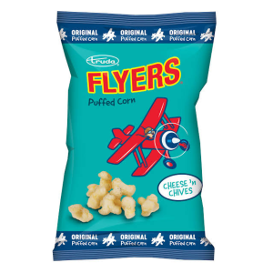 Truda Flyers Cheese And Chives Flavoured Puffed Popcorn 100g