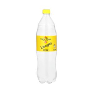 Schweppes Tonic Water Soft Drink Bottle 1Lt