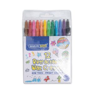 MARLIN RETRACTABLE CRAYONS 12S