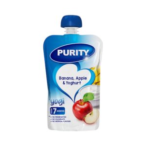 Purity Pouch Banana, Apple And Yoghurt 110Ml