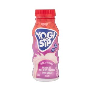 Danone Yogi Sip Fusion Mixed Berry Flavoured Dairy Snack 250gr