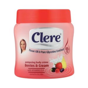 Clere Repairing Body Cream Berries And Cream 300Ml