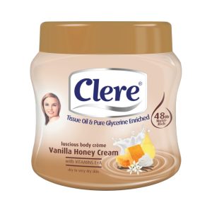 Clere Repairing Body Cream Vanilla Honey 500Ml