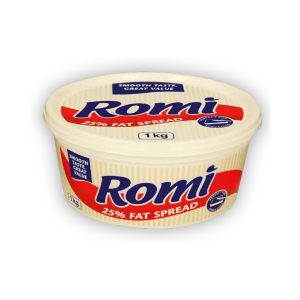 Romi Margarine 25% Fat Spread Tub 1Kg