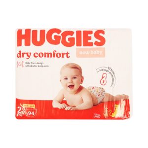 Huggies Dry Comfort Size 2 Disposable Nappies 94 Pack