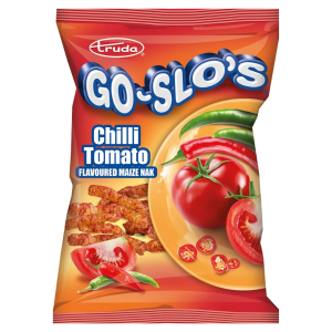 Truda Go-Slo’s Chilli Tomato Flavoured Maize Nak 100gr