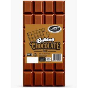 Modaks Brown Milk Melting Baking Chocolate Slabs 250g