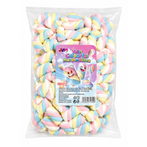 Jwd Soft Colourful Marshmallows Twist 500g