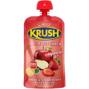 Clover Krush Apple & Strawberry 100% Fruit Snack 110ml
