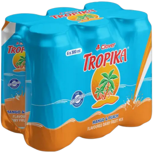Tropika Mango & Peach Flavoured Dairy Fruit Mix 6 x 300ml